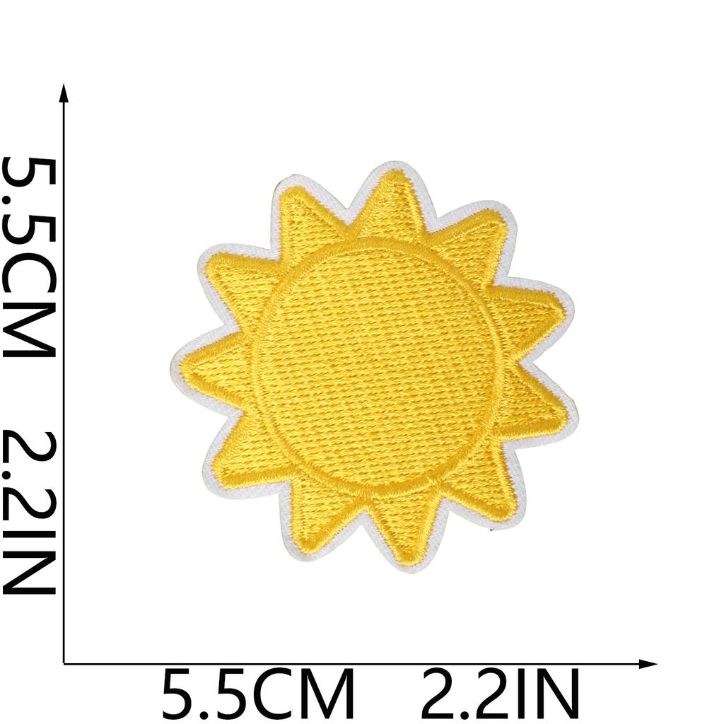 Children'S Birthday Party Embroidery Cloth Sticker Bag Decoration Little Dinosaur Patch Sticker Cartoon Cake Candle Embroidery Stamp Ironing