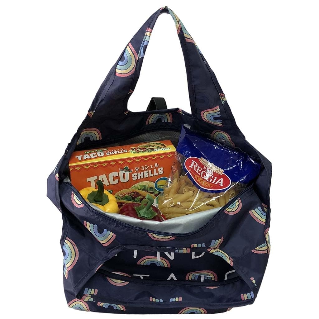 Haleiwa Happy Market Eco Bag Rainbow 4305 [Yubi] Thermal/Cold [Eco Bag, Stylish, Cute, Lightweight, Compact, Foldable, Cold, Pattern]