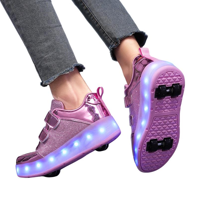 Geenz LED Retractable Roller Skates US 7.5