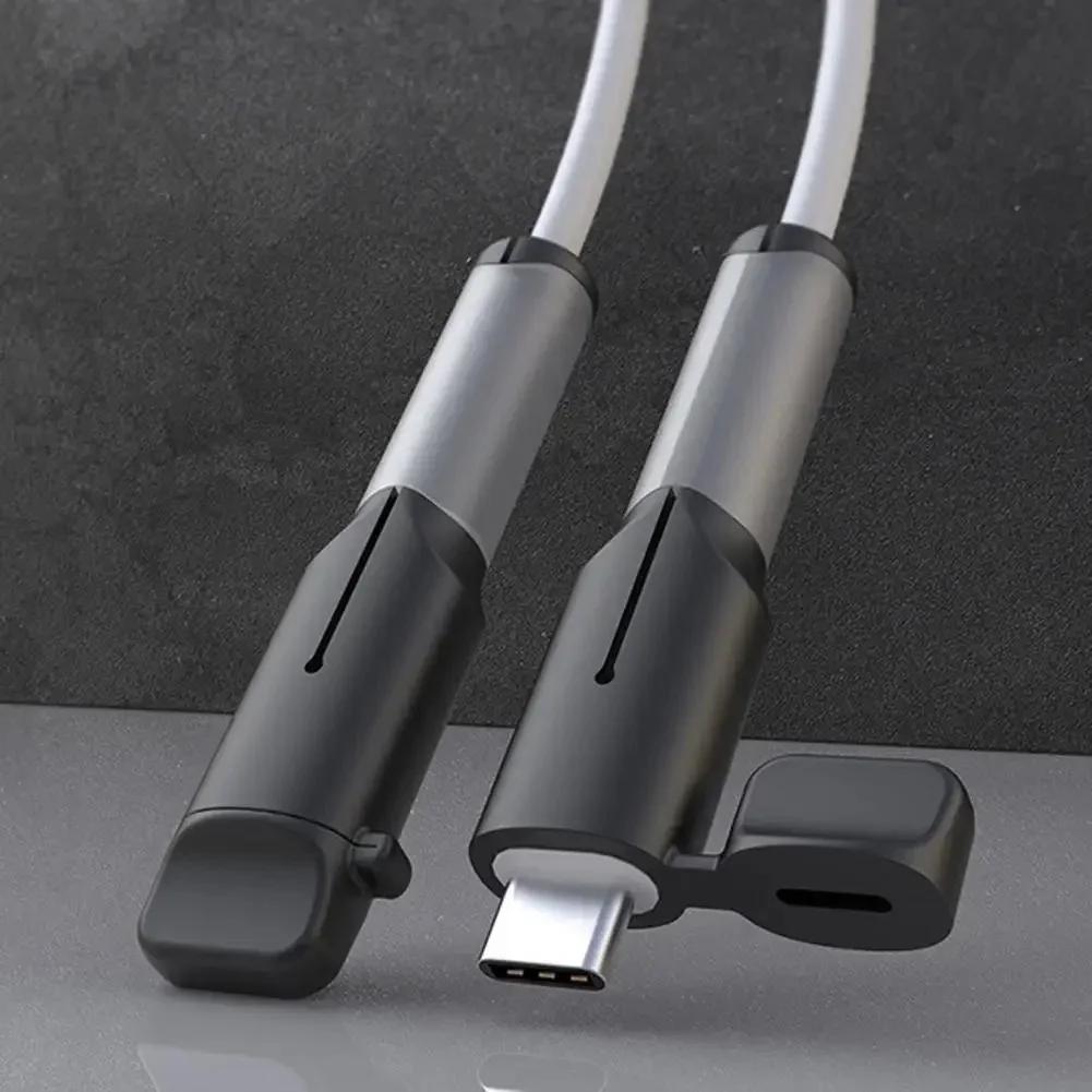 Încărcător cablu bobinator protector silicon moale USB tip C anti-rupere manșon protector pentru Xiaomi Huawei OPPO VIVO linie de date capac