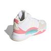 Adidas Neo 5th Quarter Synthetic Leather Trendy Sports Non-Slip Wear-Resistant Mid-Top Retro Basketball Shoes Women sneaker White Beige FY6051