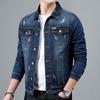 Frühling Neue männer Casual Baumwolle Denim Jacke Klassischen Stil, Mode Schlank Gewaschen Retro Blau Jeans Mantel Männlich Marke Kleidung