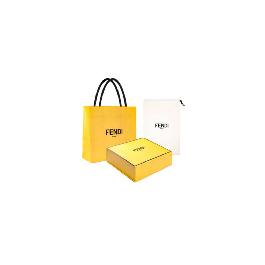 Fendi Mon Tresor FF Pattern Metallic Effect Detachable Shoulder Strap Bucket Bag Women Shoulder Bag Silver 8BS010APKVF1MZS