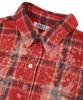 GRAILZ Bleached Plaid Shirts [Red]