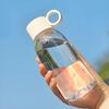 IOLOYU Tritan Water Dishwasher Heat and Cold Direct Sports Drink Transparent Water Bottle that Shows Drink Volume Food-Contact-Safe Bottle, Safe,