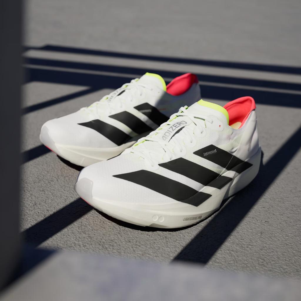 JH8659 Adidas Adizero Takumi Sen 11 Cloud White Core Black Lucid Red (Men's)