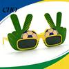 Football Fan Sunglasses Theme Sunglasses, Lightweight Events Glasses, Funny Peace Gesture Women Stadium for Men Fans Game Day Photos Unisex
