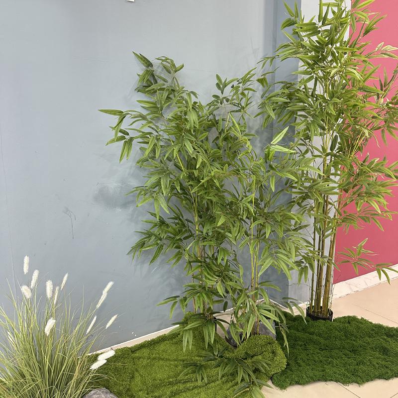 Zen Bamboo Bonsai Decor: Green Bamboo Plant for Home, Office, or Shop. Perfect for Living Room or Entryway.
