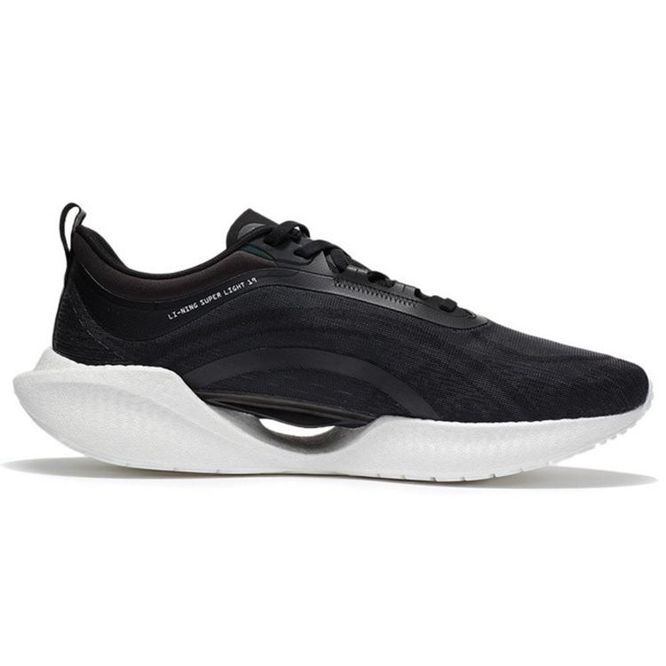 LiNing Super Light 19 Cushioning Anti Slip And Wear Resistant Reflective Low Top Casual Running Shoes Men's Black ARBS001-8