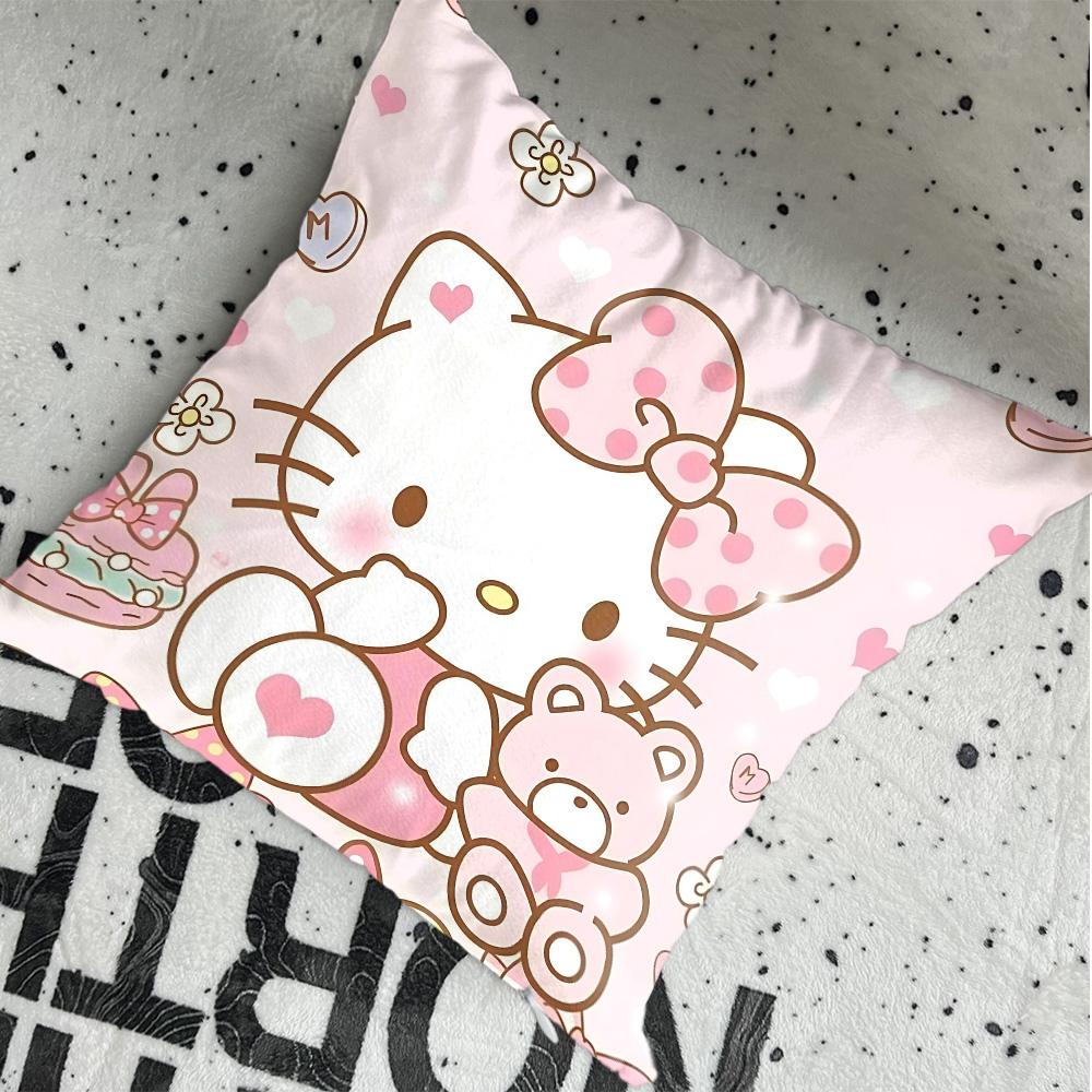 Decorative Pillowcases Kawaii HHellokittyes Christmas Cushion Covers Living Room Pillows Cover for Pillow Personalized Gift