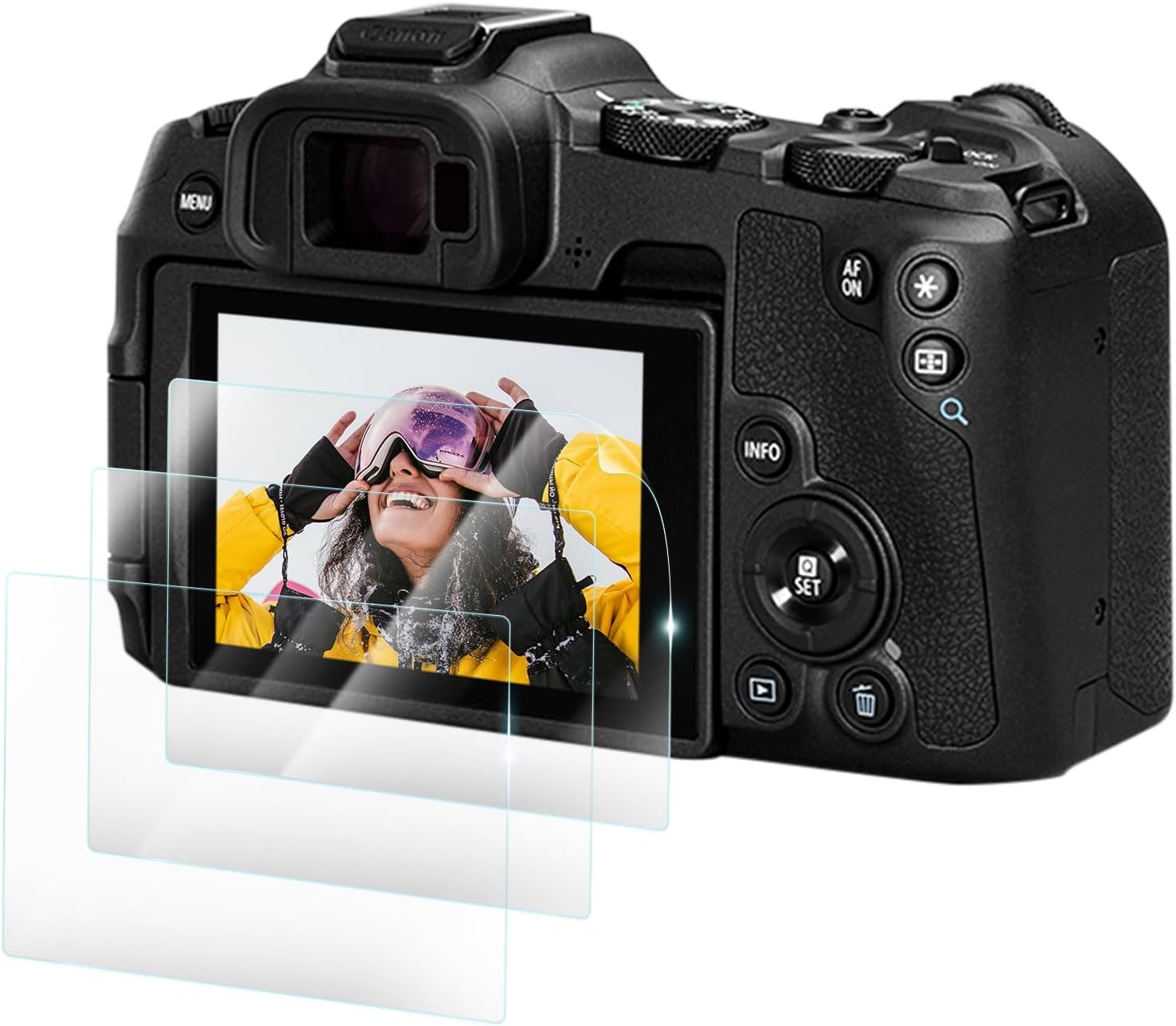 

Rieibi Canon EOS R50 LCD Screen Canon EOS R8 LCD EOSR50 EOS R8 EOS R50 Tempered Glass High 9H Impact Fingerprint Resistant Canon EOS [3-Pack]