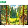 1Pcs Outdoor View Decoration Background Winter Backdrop Decorations For Photo Studio Photo Booth Christmas Party
