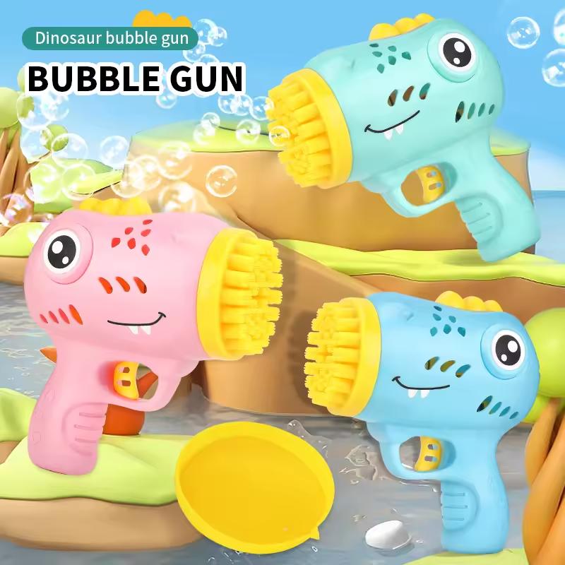 36 hole Dinosaur Bubble Gunner with Multi hole Bubble Gun Outdoor Entertainment Toy [No Bubble Water]