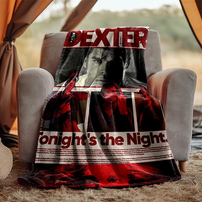 Dexter Flannel Blanket Soft Warm All-Season Throw, Design for Camping, Car Travel, Hiking Sofa, Bed, Office Perfect Gift for Parties