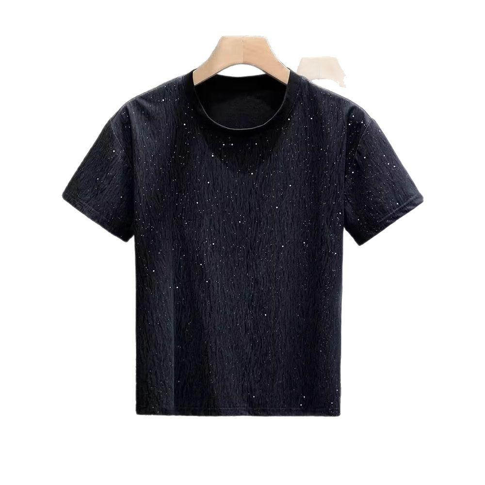 Trendy Brand American High Street Design Sense Niche Couple Pure Cotton Short Sleeve Retro Hong Kong Style Casual Men'S T-Shirt Summer
