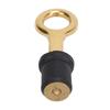Snap Handle Drain Plug Rubber Brass Twist Design Long Lasting Marine Drain Plug for Boat Yacht Livewell
