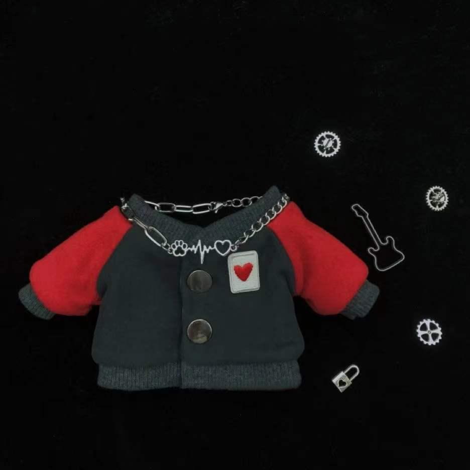 

Одежда для куклы 20 см в стиле звезды: Черно-белый вышитый бейсбольный комплект 20cm Doll Clothes (without Necklace)