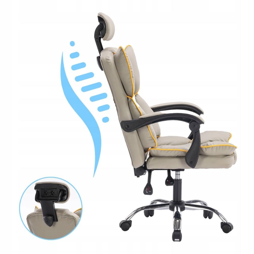 COMO gray ergonomic swivel office chair