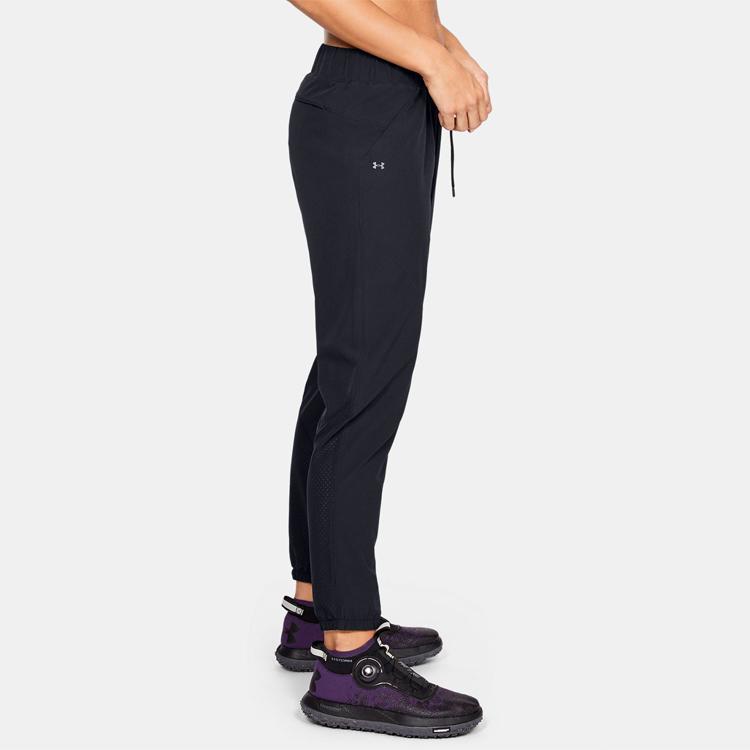 Under Armour Loose Fit Lace-Up Climbing Sports Pants Women pants Black 1325806-001