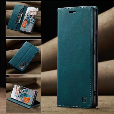 Luxury Leather Magnetic Wallet Flip Case for Samsung Galaxy S24 S23 S22 S10 S9 S8 Plus S21 S20 5G Card Slot Full Protection Cover
