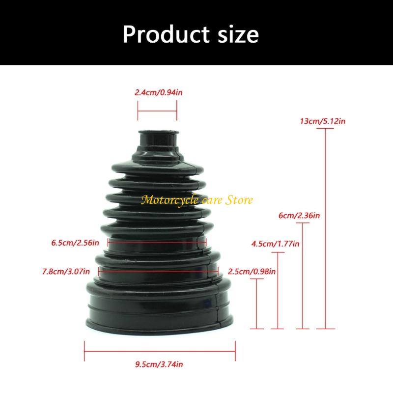 U75F Universal CV Joint Boot Replacement Constant Velocities Joint Boot Silicone Dust Cover For Drive Shaft