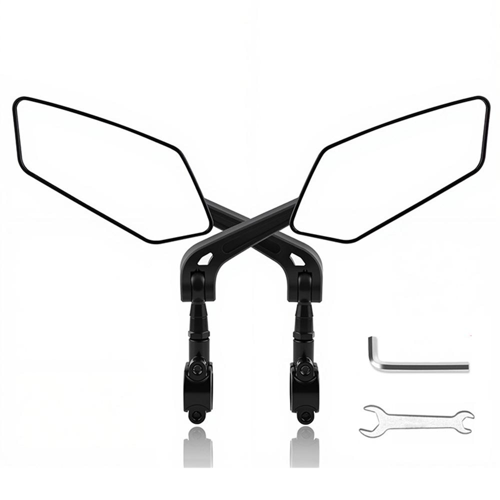 

2PCS 360 Rotating Bicycle Mirror Wide Range Adjustable for Bicycle Electric Reflec Reflector Retrovisor Moto For Bycicle чорний