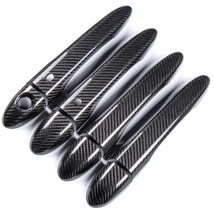 

1 Set Car Real Carbon Fiber Door Handle Cover Trim For 2014-2019 Maserati Ghibli