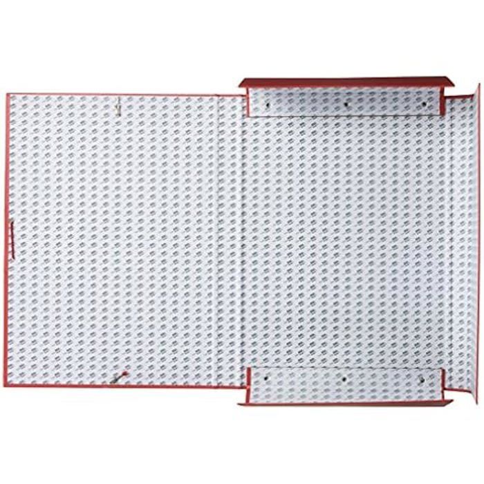 Dossier Projets - LIDERPAPEL - Py34 - Format Portefeuille - 4 Anneaux - Rouge