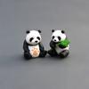 Adorable 4pcs/set Lovely Mini Panda Action Figure Collection Toys For All Ages