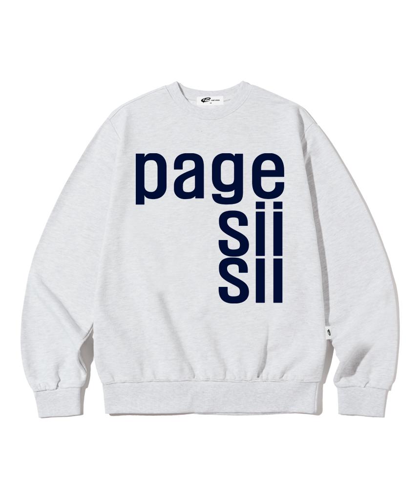 Толстовка Page Cc Sisi с принтом логотипа, Белый меланж L