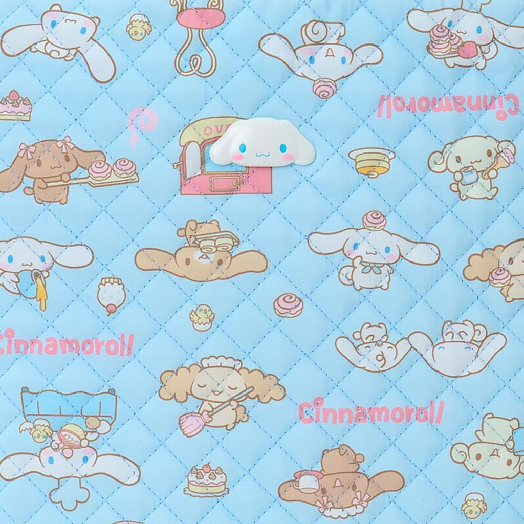Sanrio Cinnamoroll Tote Bag No and ABS A4 Size Storage Ages 3 and Up (Minna Quilt) - Polyester, Cotton, - - (Product Code 625396)