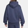 Nike Embroidered Logo Solid Long Sleeve Hoodie Men Tops Deep-Blue DX1356-410