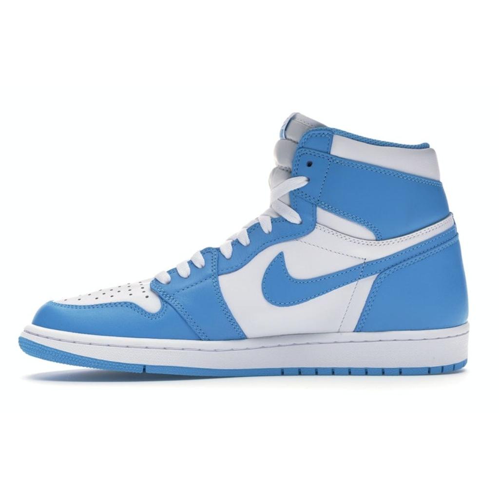 Air Jordan 1 Retro High OG UNC Men Sneakers White Dark-Powder-Blue 555088-117