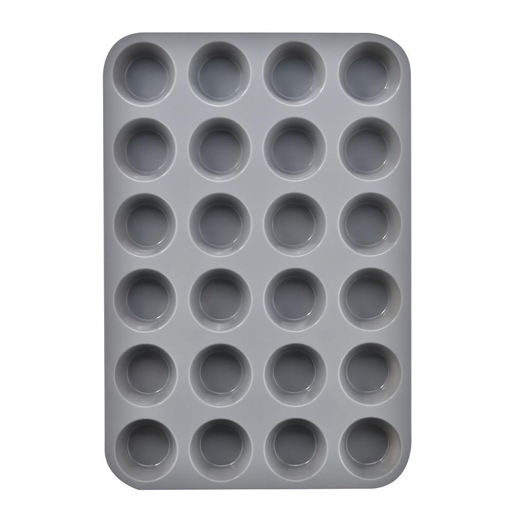 Stampo in Silicone per Muffin e Torte da 12/24 Tazze - Antiaderente, Resistente alle Alte Temperature, Strumento da Forno