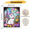 Disney Oil Painting Hand Painting Art Kit Paris Cat Coloring Painting Handmade Diy Home Decoration Gift