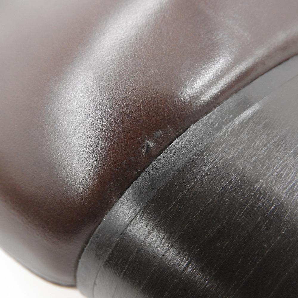 Luca Grossi Damskie brązowe skórzane botki do kostki, rozmiar 36 buty 36 BrązowyUżywane