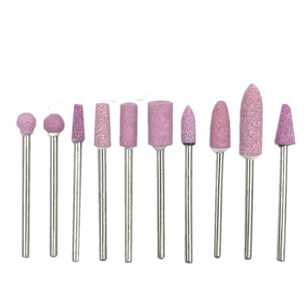 50pcs/set  Dental Stone Grinder Polisher Burs For Contouring Shaping Porcelain Dental Rotary Stone Polisher 2.35mm Shank