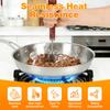 Meat Chopper Ground Beef Chopper Tool Stainless Steel Meat Chopper Masher Heavy Duty 6 Curve Blades Kitchen Beef Chopper Tool