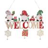 Christmas Wooden Pendant with Bells for Door Sign And Wall Decor