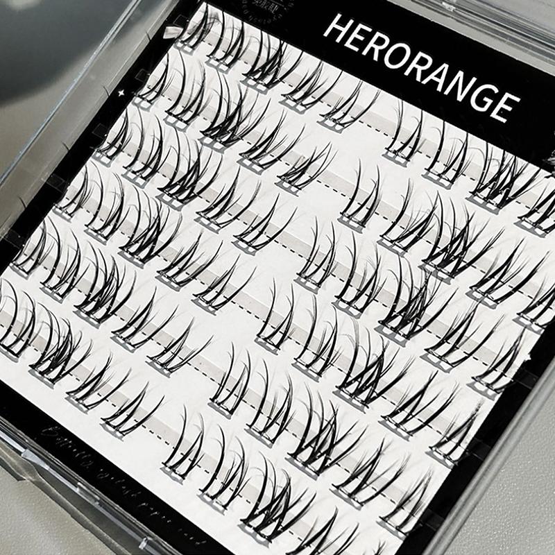 Thai Style False Eyelashes Segmented Natural Eyes Makeup No Need Glue False Eyelashes Self-Adhesive Cluster Diy Lashes Extension