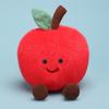 Fun Fruit Doll Series Cute Apple Pear Bull Horn Bun Sun Soft Plush Toy Comfort Cloth Doll Room Decoration Desktop Ornaments Gift
