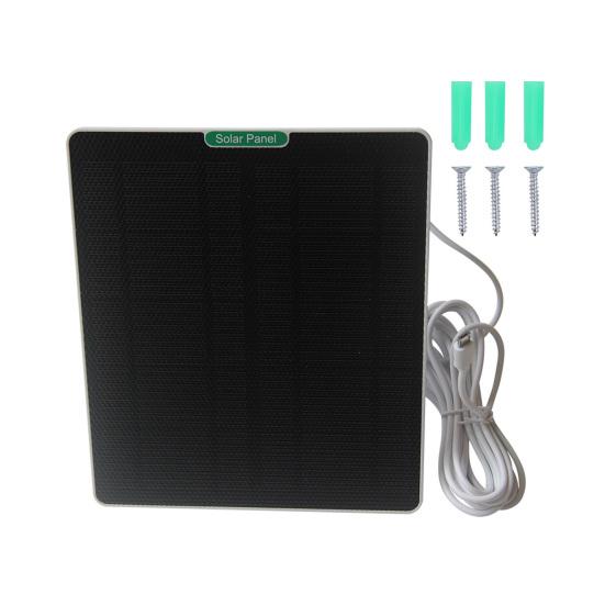 Solar Panel 5V/1000mA Output Short-Circuit Protection Waterproof Easy to Install