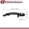 1 Pc Car Exterior Door Handles Grip for Hyundai for Kia Sportage 2005-2010 Front Left No.826511F000 Black ABS