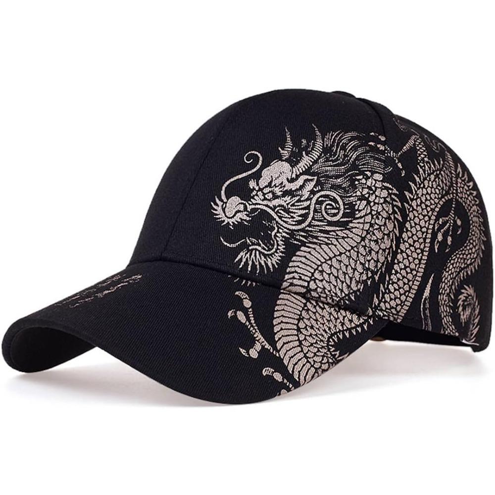 Unisex Chinese Dragon Pattern Baseball Cap Trucker Hats Outdoor Sport Cap Gorras Baseball Casquette