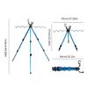 Fishing Rod Rest Tripod Stand Fishing Accessory Aluminum Folding Fishing Rod Tripod Bracket Height Adjustable Portable