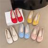 Fashion Large Size Women Flats Fashion Shallow Slip On Ladies Elegant Ballerinas Shoes Soft Suede Loafers Outdoor Casual Mary Jane Shoes