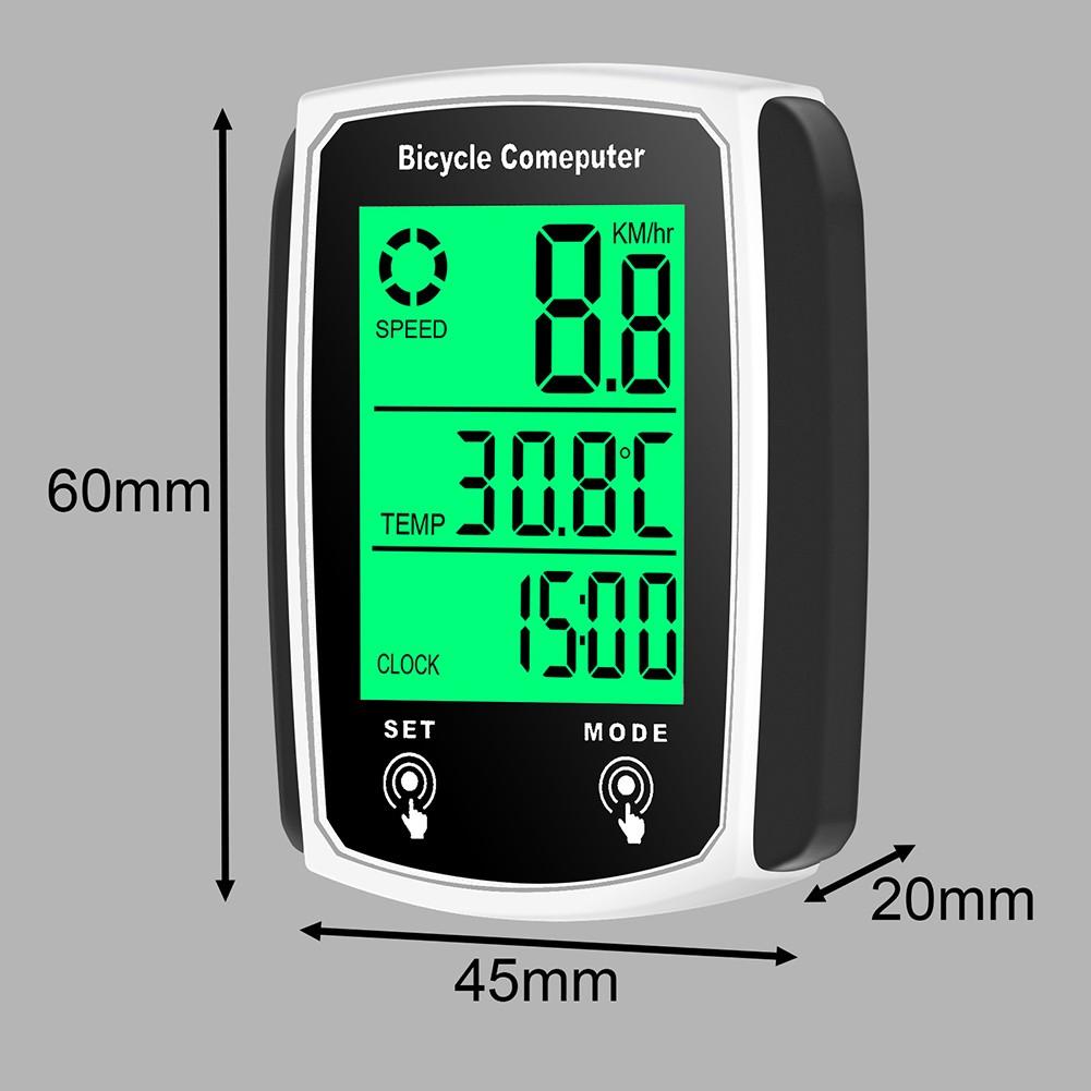 Bicycle Computer Set Tool Waterproof Wired Speedometer