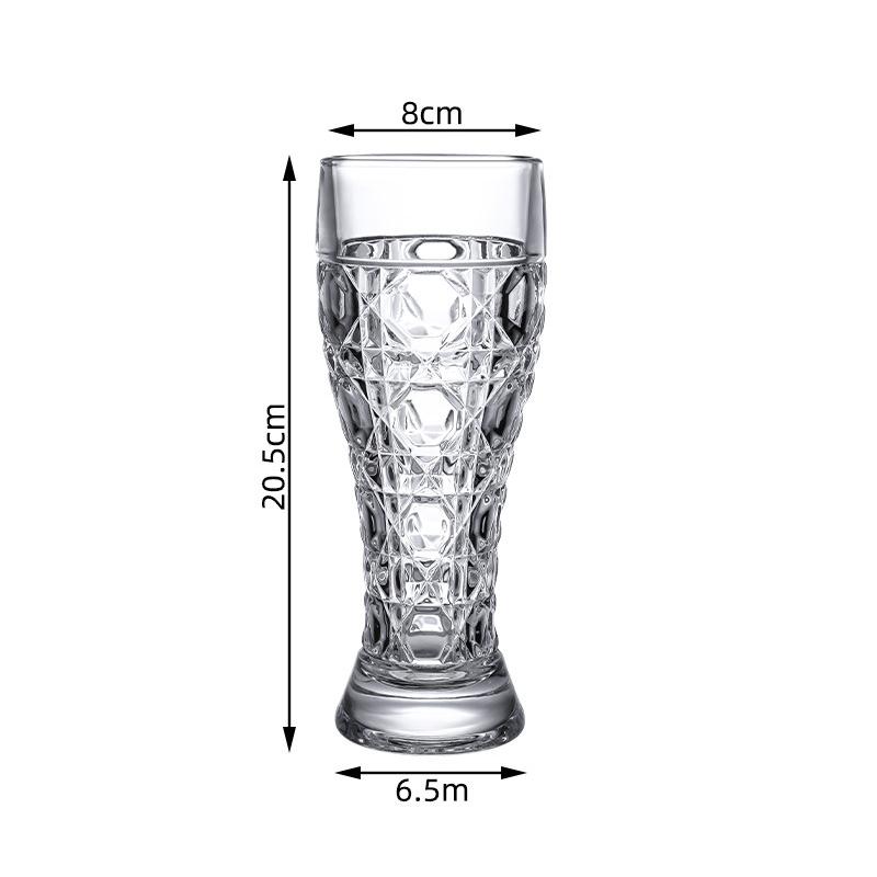 330ml/500ml Thickened Craft Beer Glass Home Beer Glass Craft Beer Cup Wheat Beer Glass Large Capacity Water Cup Bar Accessories