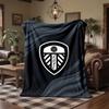 Coperta in Pile a Tema Leeds United Morbida e Accogliente in Peluche per Camera da Letto Divano Viaggio