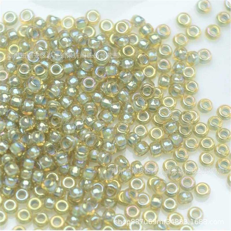 2mm Miyuki Dyed Core Green Purple Seed Beads 11/0 - Beading Accessories